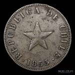 Chile. 1 Centavo 1853. CU, 29.0mm; 10.0g. KM ... 