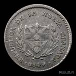 Colombia. 2 Reales 1849, Bogota Mint. ... 