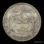Colombia. 50 Centavos 1883, Medellin Mint. ... 