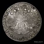 Bolivia. 4 Soles 1830 JL, Potosí Mint ... 