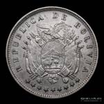 Bolivia. 20 Centavos 1909. AG.833, 23.5mm; ... 