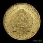 Argentina. 5 Pesos 1896 Argentino de oro ... 
