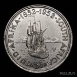 Sudáfrica. Jorge VI. 5 Shilling 1952. ... 