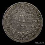 Suiza. 1/2 Franc 1877. ... 