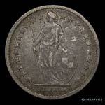 Suiza. 1/2 Franc 1877. AG.835, 18.0mm; ... 