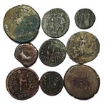 Monedas romanas mix. Lote x 9 a clasificar ... 
