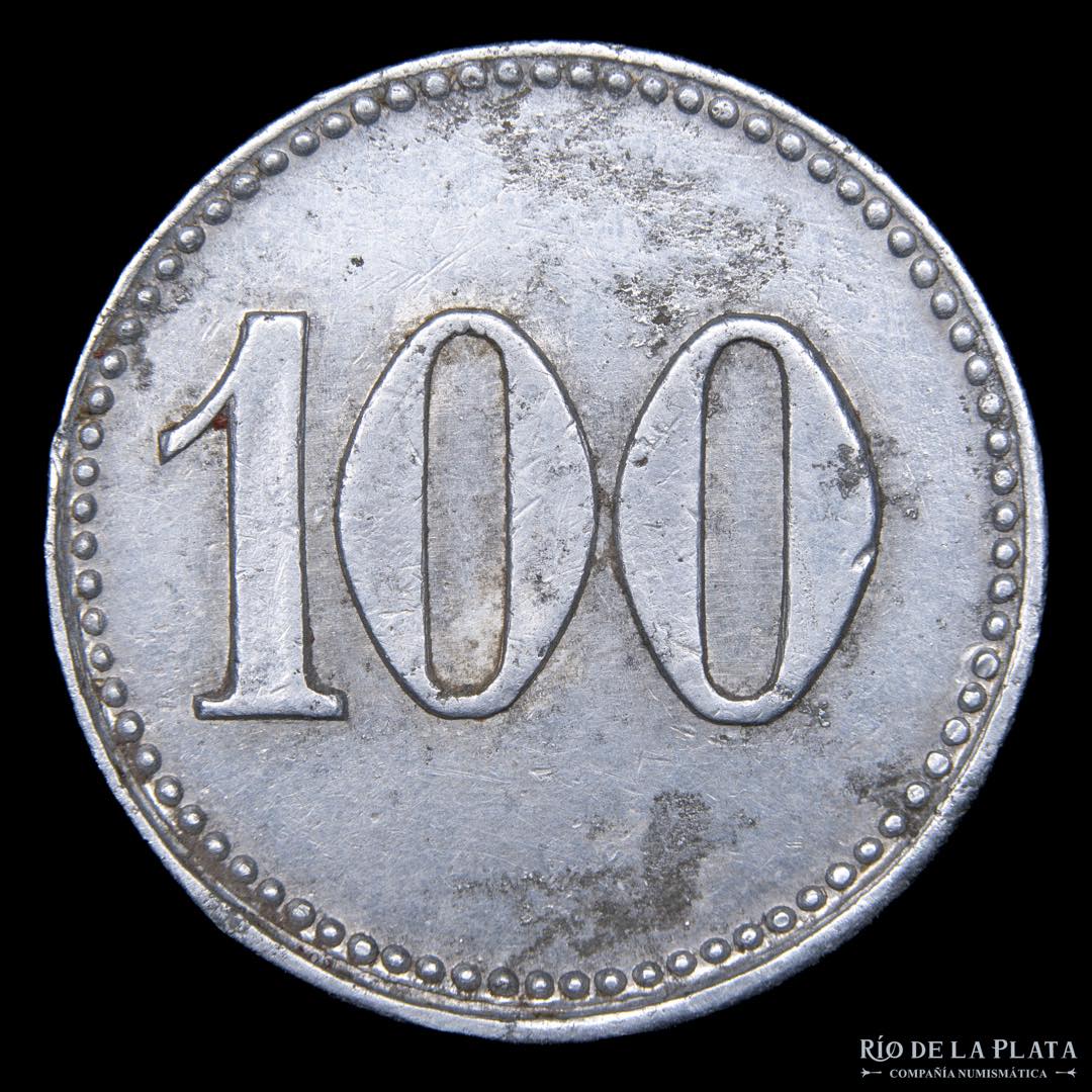 Alemania. Ficha 100 Pfennig. AL; 23mm; ... 