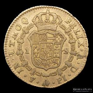 Potosí. Fernando VII (1808-1833) 1 Escudo ... 