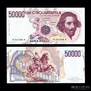 Italia. 50.000 Lire 1984. Pick 113a (XF)