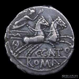 Roman Republic. C. Cato 123BC, AR Denarius. ... 