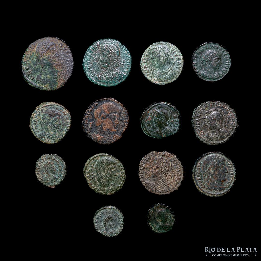 Roma. Lot x 14 coins ... 