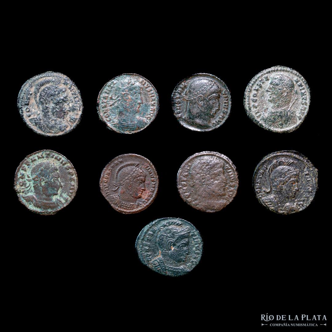 Roma. Lot x 9 coins of ... 