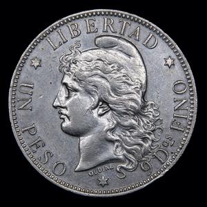 Argentina. 1 Peso 1881 Patacón. Buenos ... 