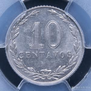 Argentina. 10 Centavos 1898. Cu-Ni; 19mm; ... 