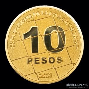 Argentina. 10 pesos 2021. FIFA ... 