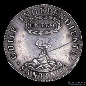 Chile. 1 Peso 1822 FJ. AG.902; 39mm; 26.32g. ... 