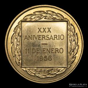 Chile. Medalla. Banco Central 1956. Oro; ... 