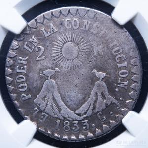 Ecuador. 2 Reales 1833 ... 