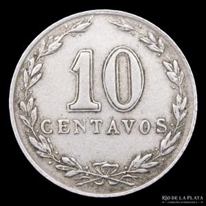 Argentina. 10 Centavos 1897. Cu-Ni; 19mm; ... 