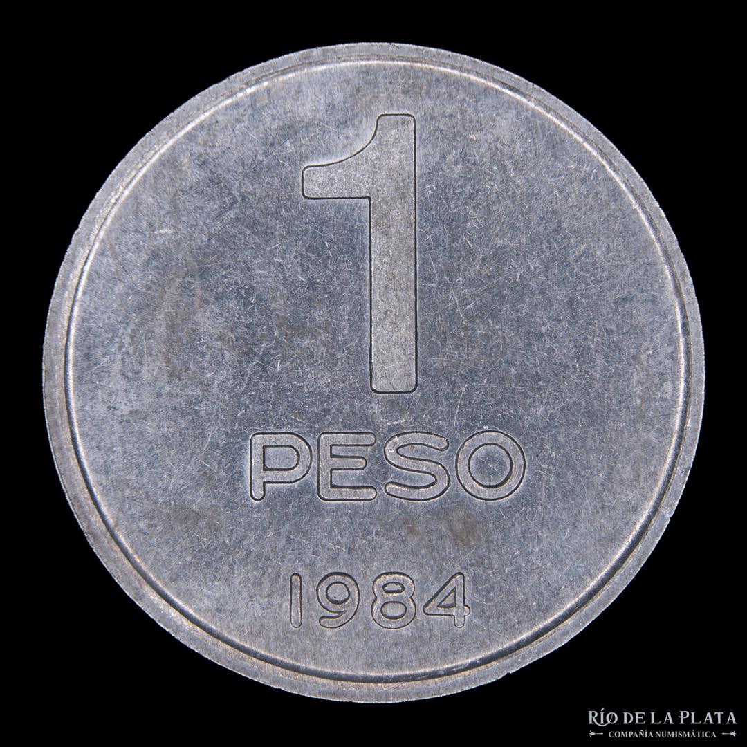 Argentina. Variante. 1 Peso 1989. Con reloj ... 