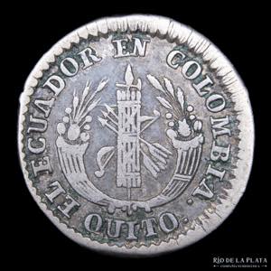 Ecuador. 1 Real 1835 GJ. Quito. AG.667; ... 