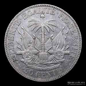 Haiti. 50 Centimes 1882. AG.835; 29mm; ... 