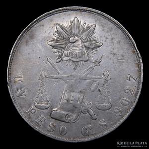 México. 1 Peso 1871 GoS. AG.903; 37.0mm; ... 