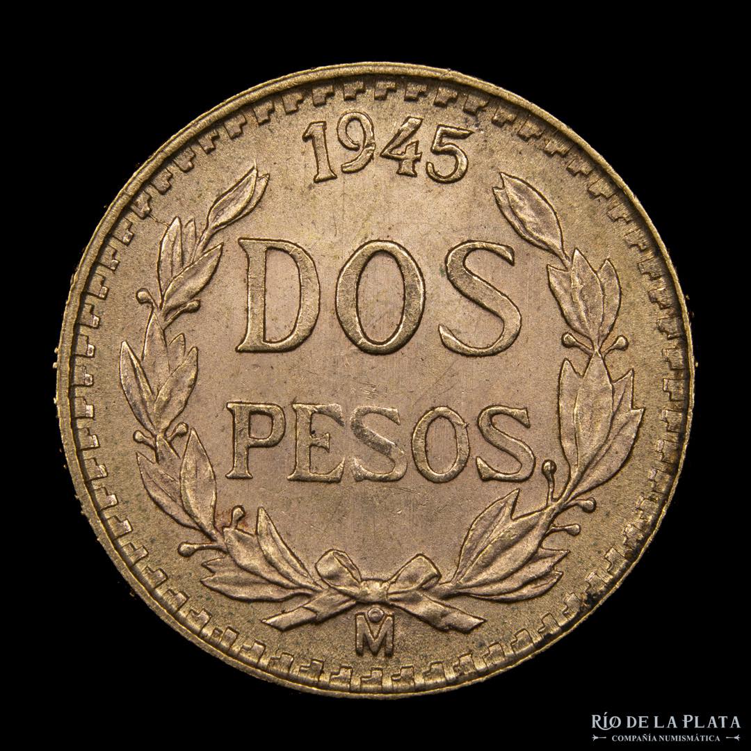 México. 2 Pesos 1945. ... 