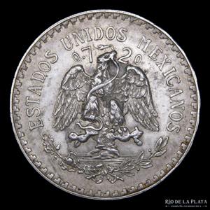 México. 1 Peso 1943. AG.720; 34.0mm; 16.7g; ... 