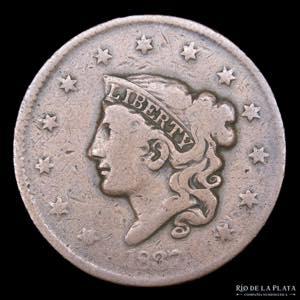 USA. 1 Cent 1837. ... 