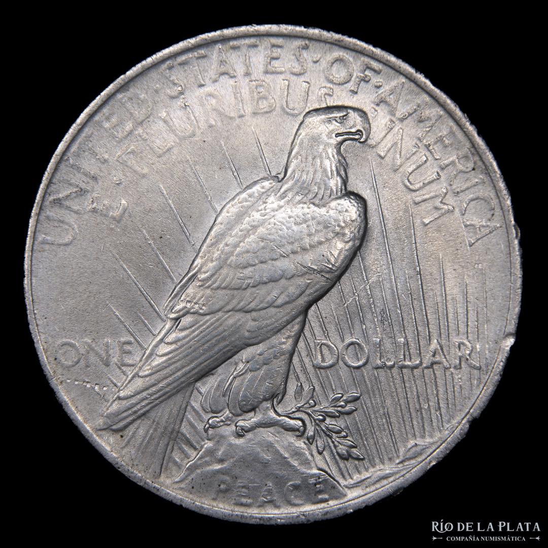 USA. 1 Dollar Peace 1923. AG.900, 38.1mm; ... 