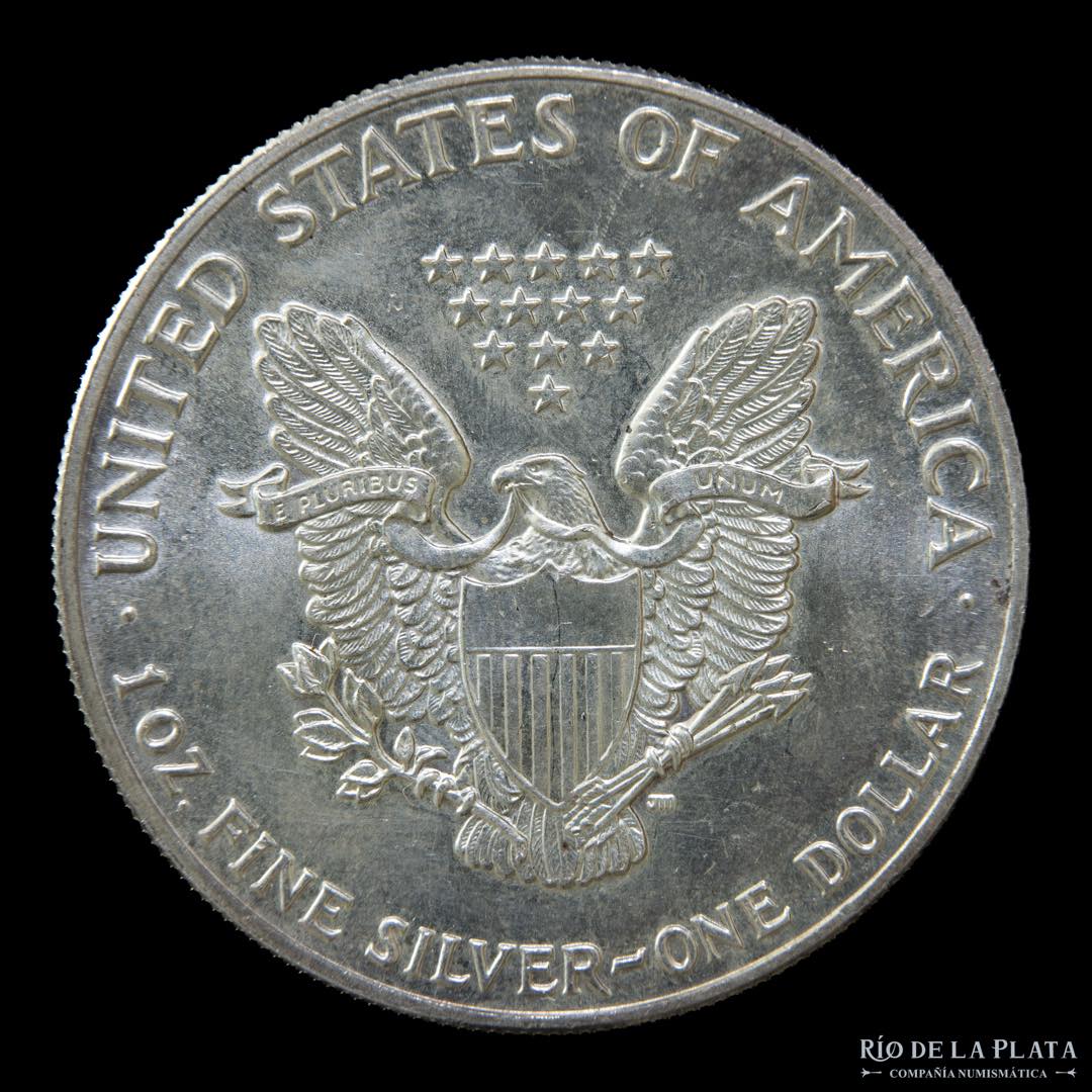 USA. 1 Dollar 1987. Silver Eagle. AG.999; ... 