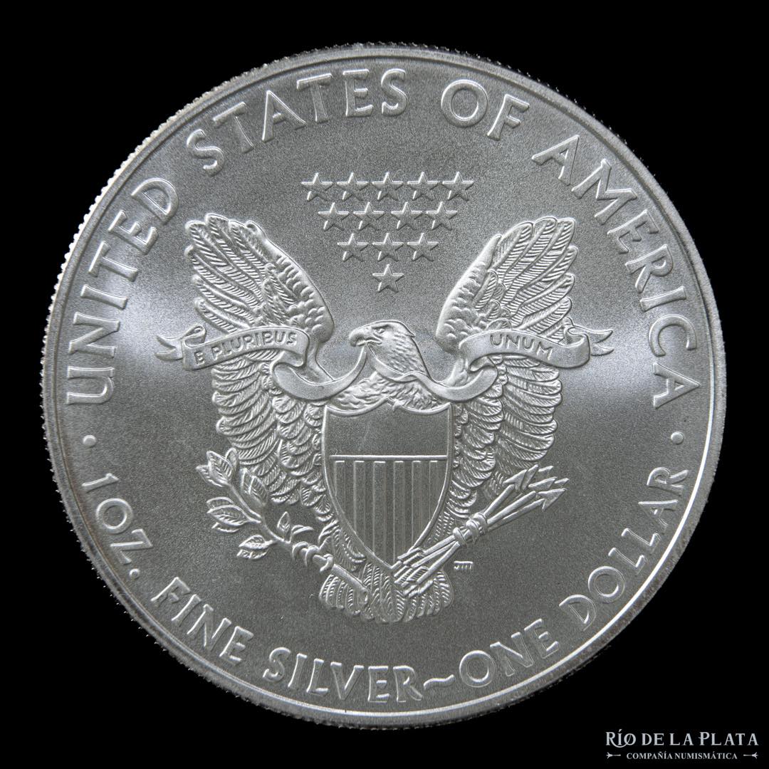 USA. 1 Dollar 2008. Silver Eagle. AG.999; ... 