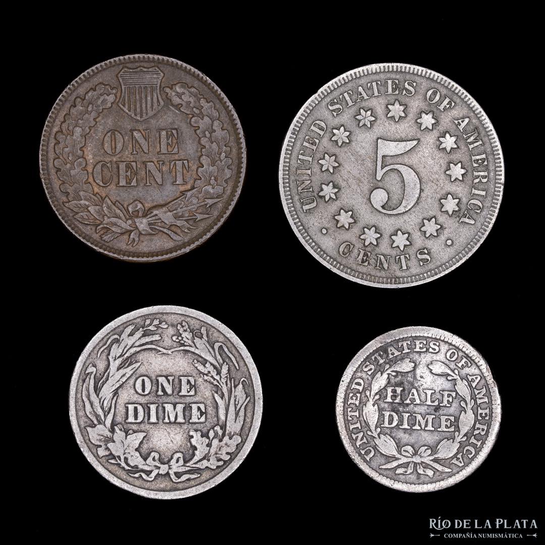 USA. 1867 to 1902. Lote x4. A clasificar