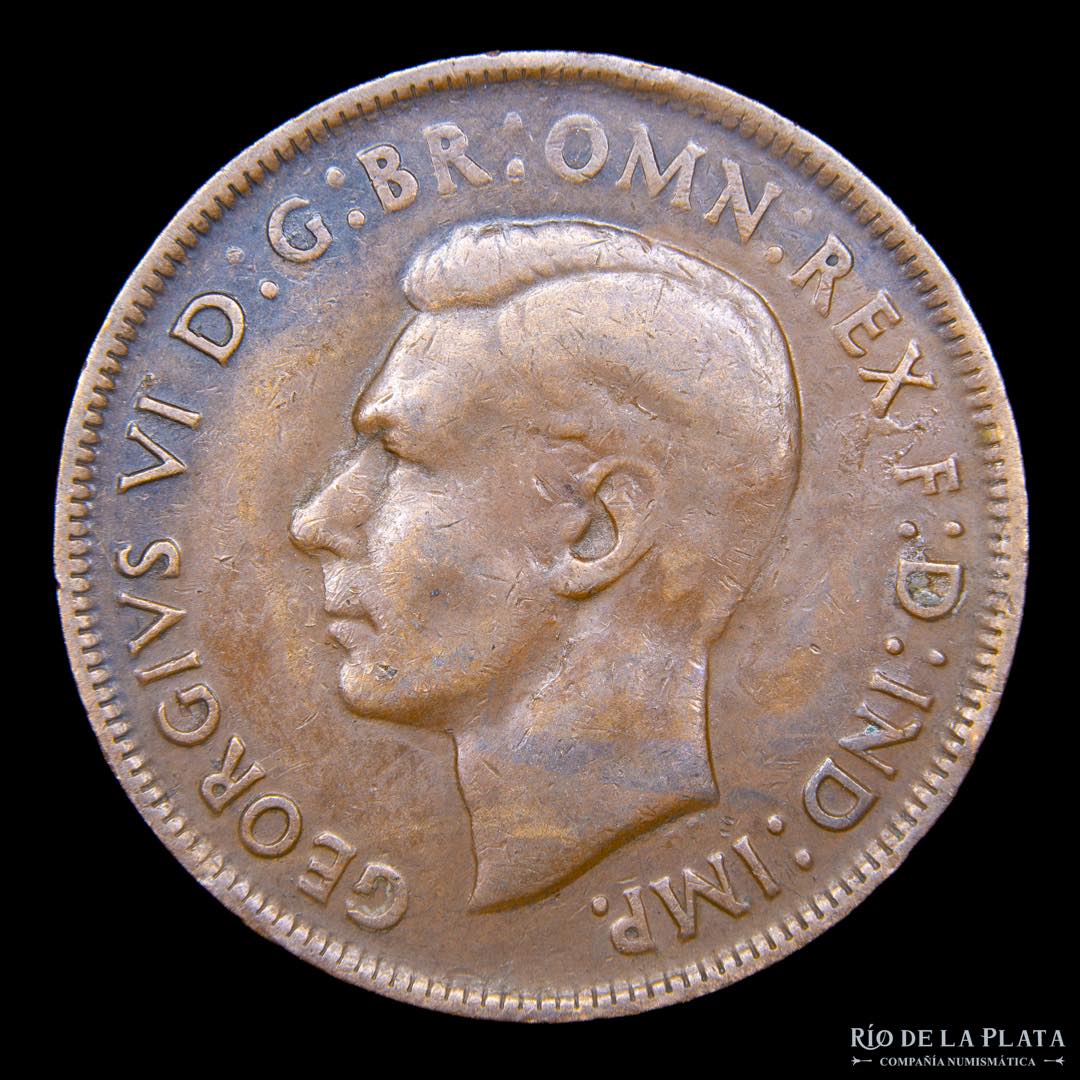 Australia. 1 Penny 1941. Perth. CU; 30mm; ... 