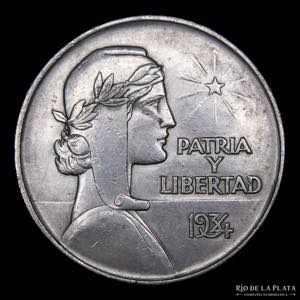 Cuba. 1 Peso ABC 1934. ... 