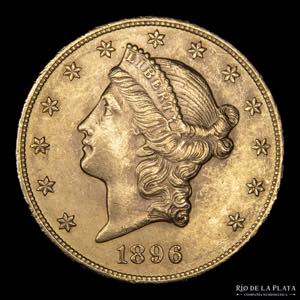 USA. 20 Dollars 1896. ... 