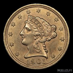 USA. 2.5 Dollars 1901. ... 
