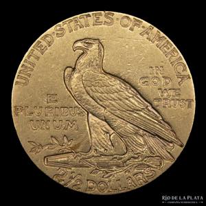 USA. 2.5 Dollars 1912 Indian Head. Oro ... 