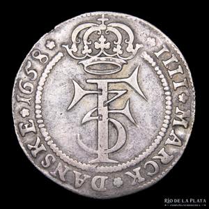 Dinamarca. 1 Krone 1658. ... 
