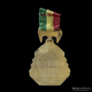 Bolivia. 1938. Medalla de Oro a Gustavo ... 