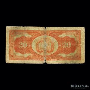 Bolivia. Banco Nacional. 20 Bolivianos 1911. ... 