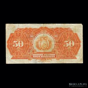 Bolivia. Banco Central. 50 Bolivianos 1928. ... 