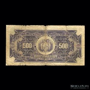 Bolivia. Banco Central. 500 Bolivianos 1928. ... 