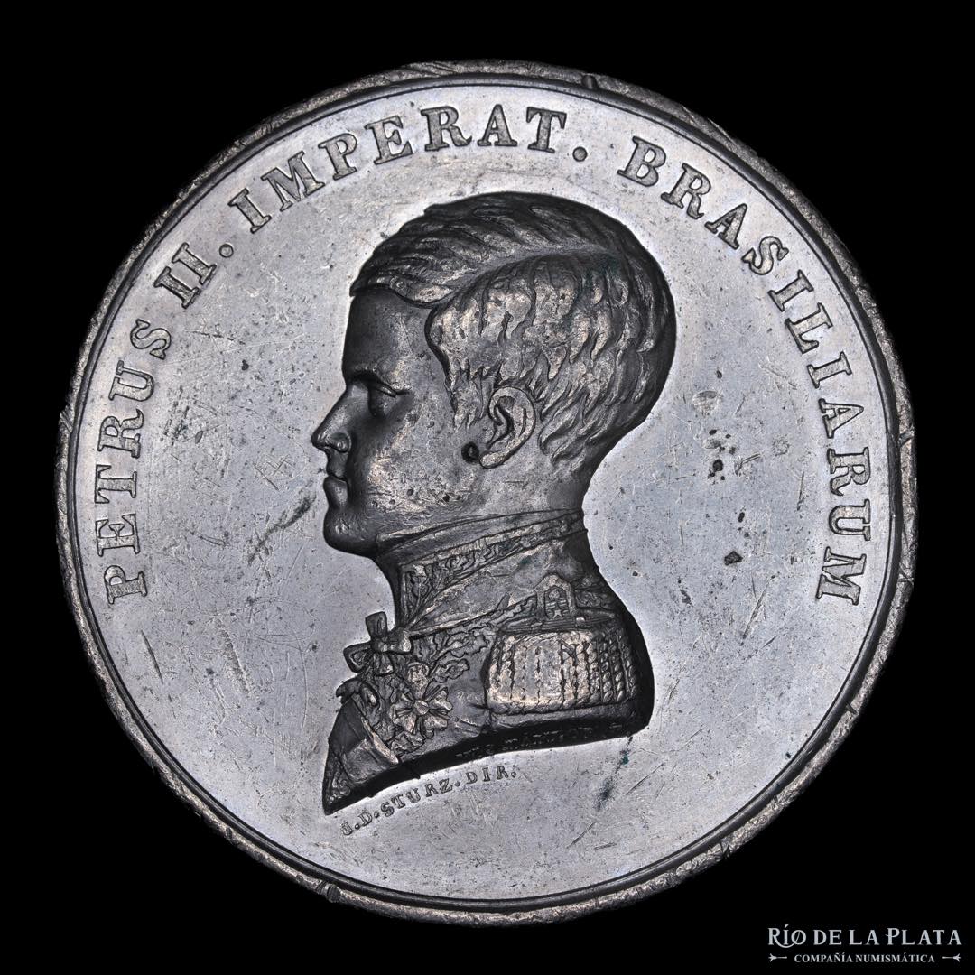 Brasil. Pedro II. 1841. Proclama. Metal ... 