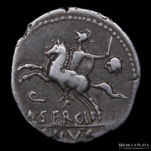 Roman Republic. M. Sergius Silus 116-115BC, ... 