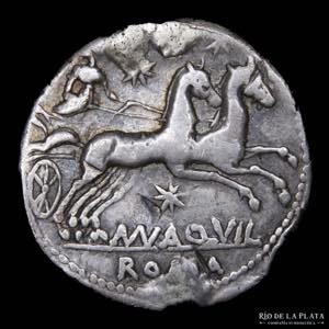 Roman Republic. Man Aquilius 109-108BC. AR ... 