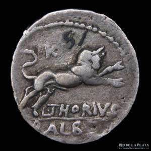 Roman Republic. L. Thorius Balbus 105BC, AR ... 