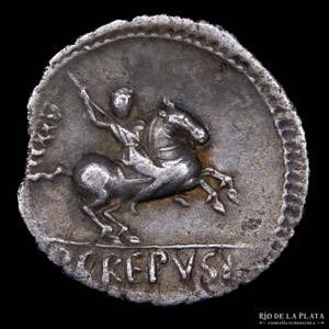 Roman Republic. Pub. Crepusius 82 BC, AR ... 