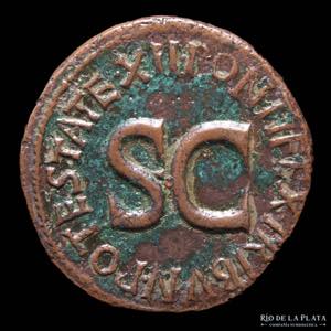 Tiberius (14-37AD) AE As. Rome mint (as ... 